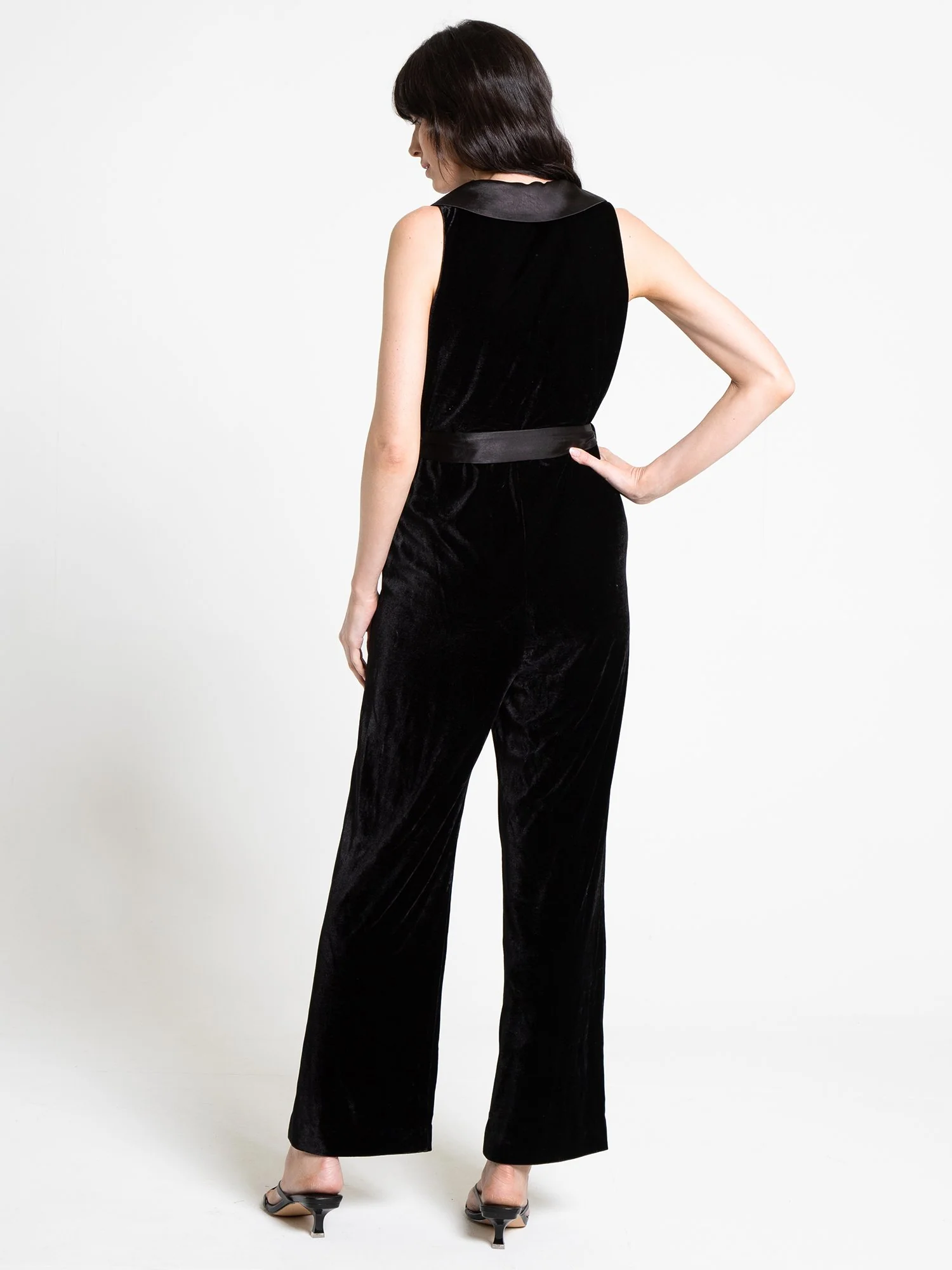 Endless Rose Velvet Tuxedo Jumpsuit - Brands We Love - Image 5