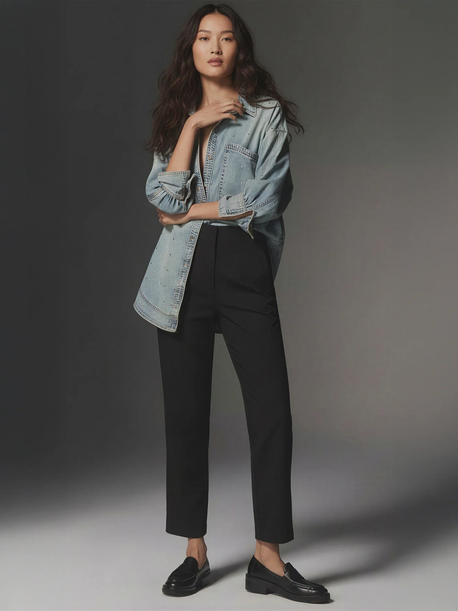 Vertigo Seamed Straight Pants