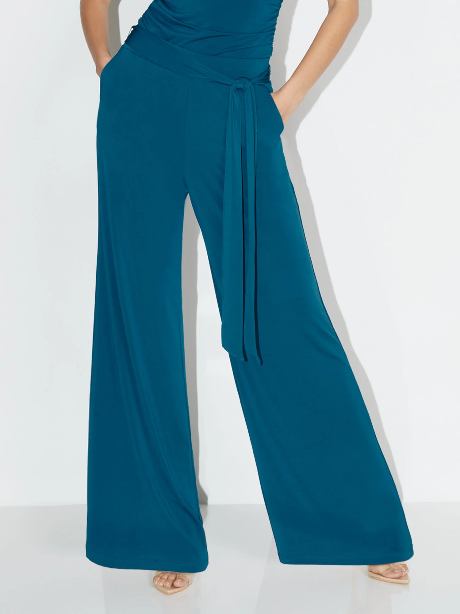 Waist Tie Wide-Leg Pant - NY&C Style System - Image 7