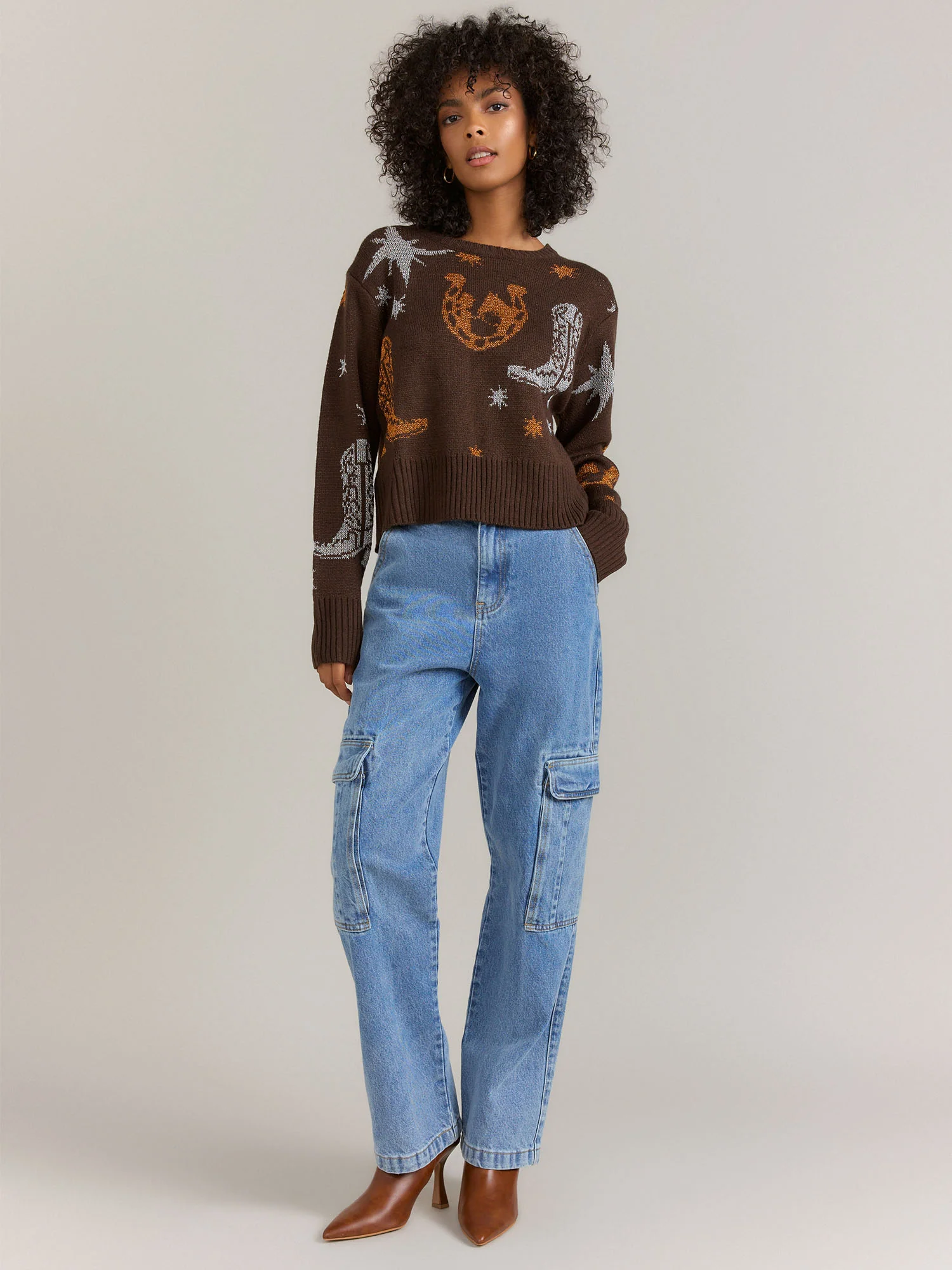Blue B Western Metallic Cowboy Pullover - Brands We Love - Image 2
