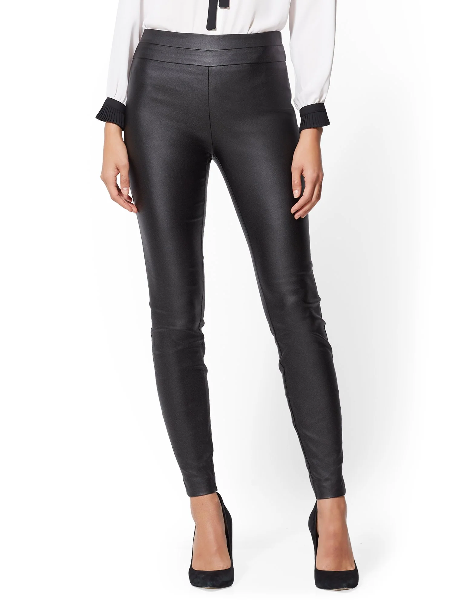 Whitney Faux-Leather Pull-On Pant - Image 5