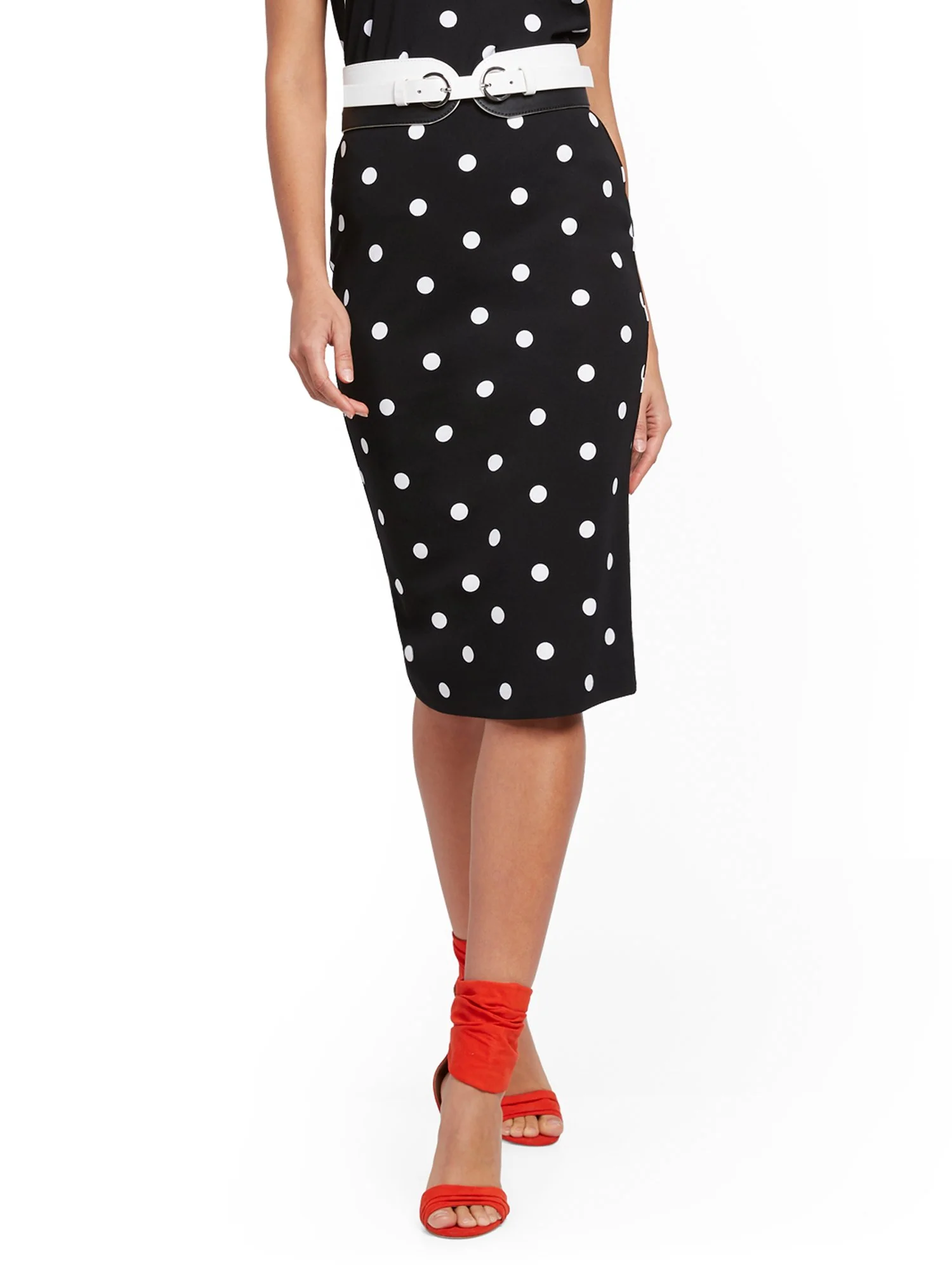 Whitney High-Waist Pull-On Pencil Skirt - 7th Avenue - Image 2