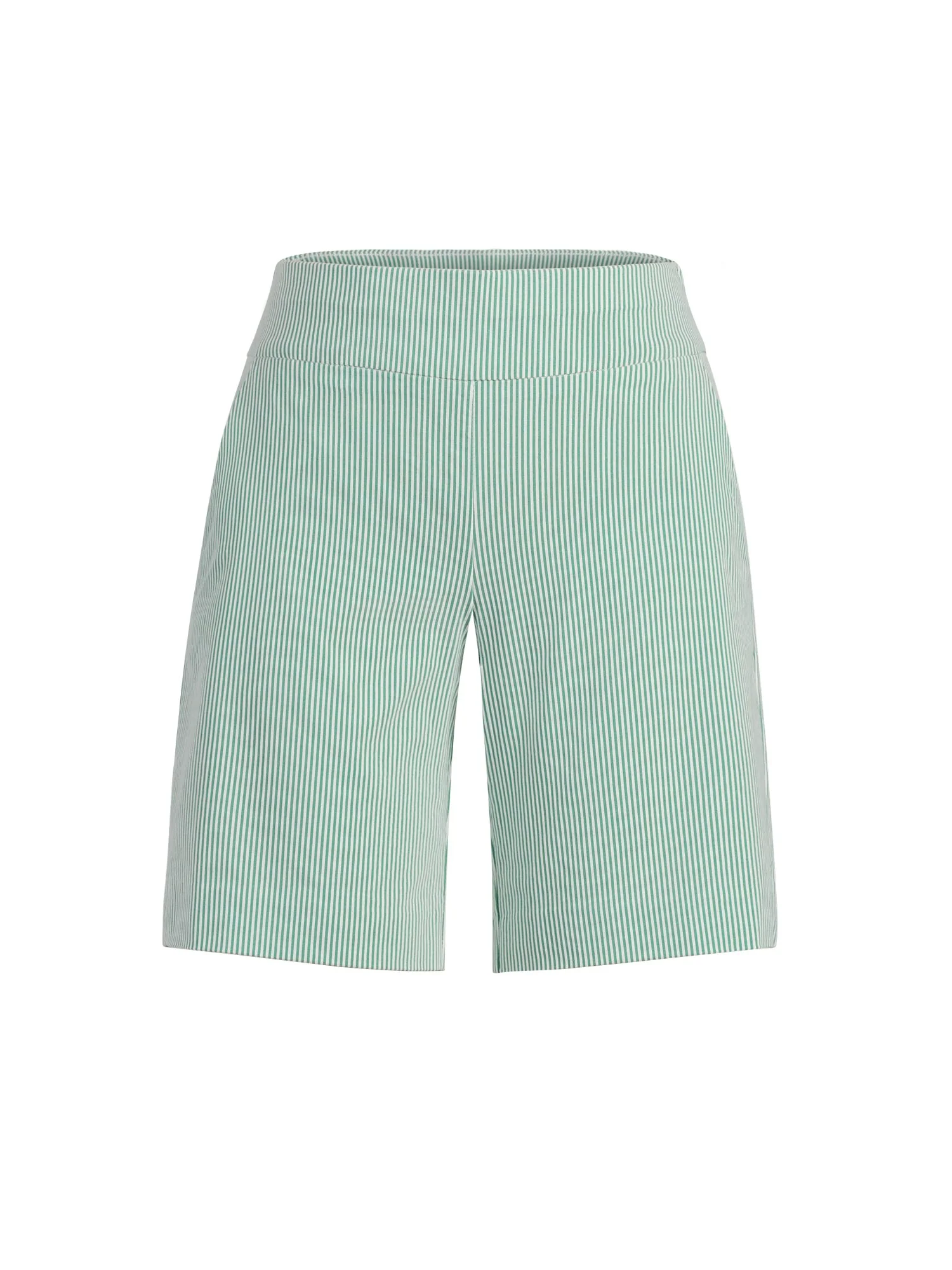 Whitney High-Waisted Pull-On 8-Inch Short - Stripe - Image 2
