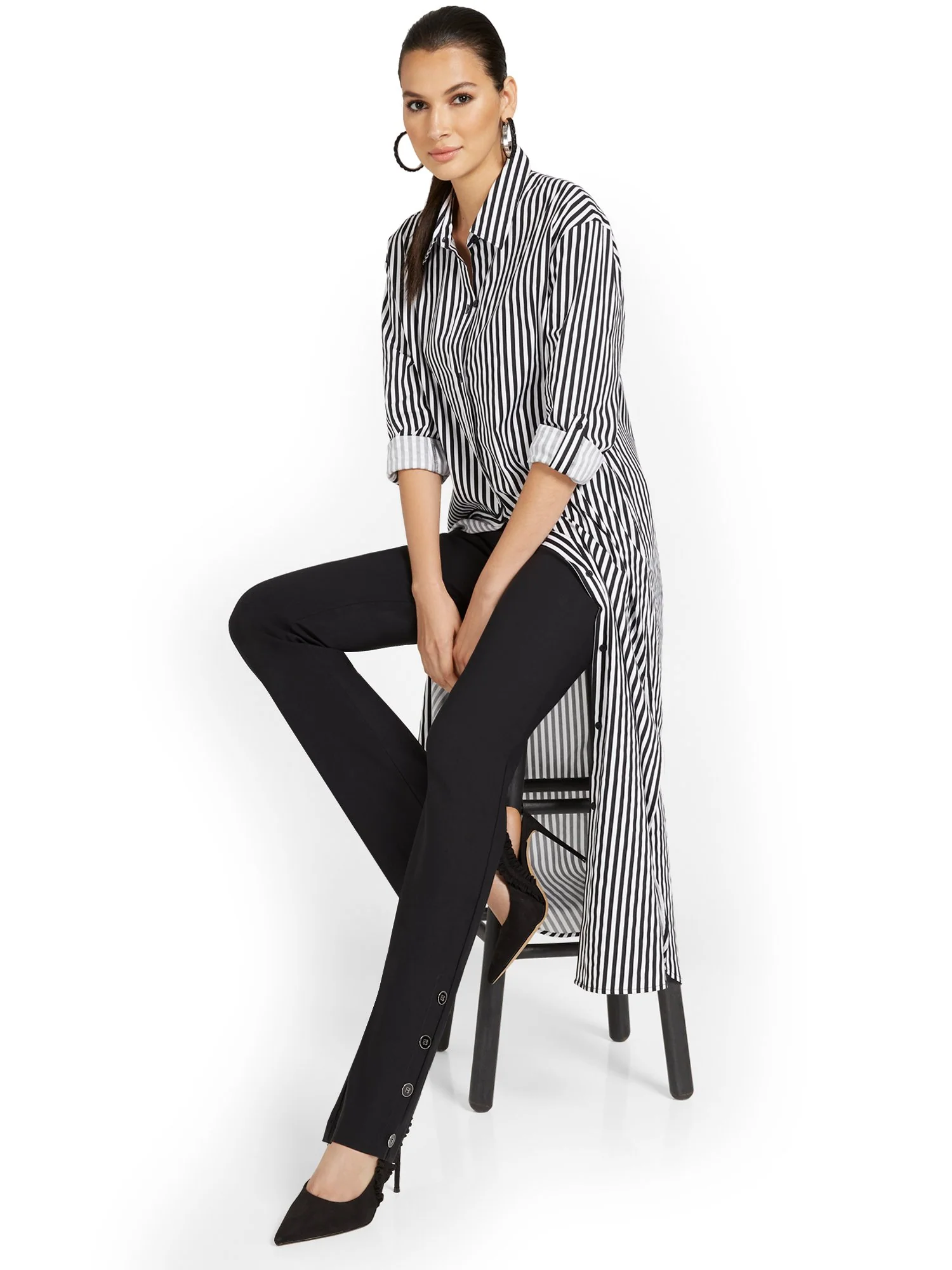 Whitney High-Waisted Pull-On Barely Bootcut Pant - Image 2