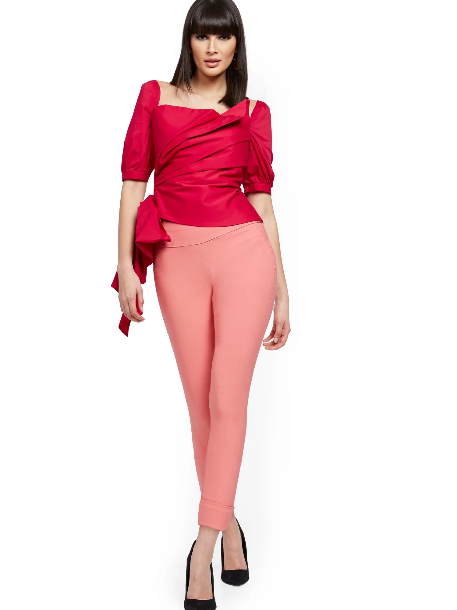 Whitney High-Waisted Pull-On Slim-Leg Capri Pant - Image 29