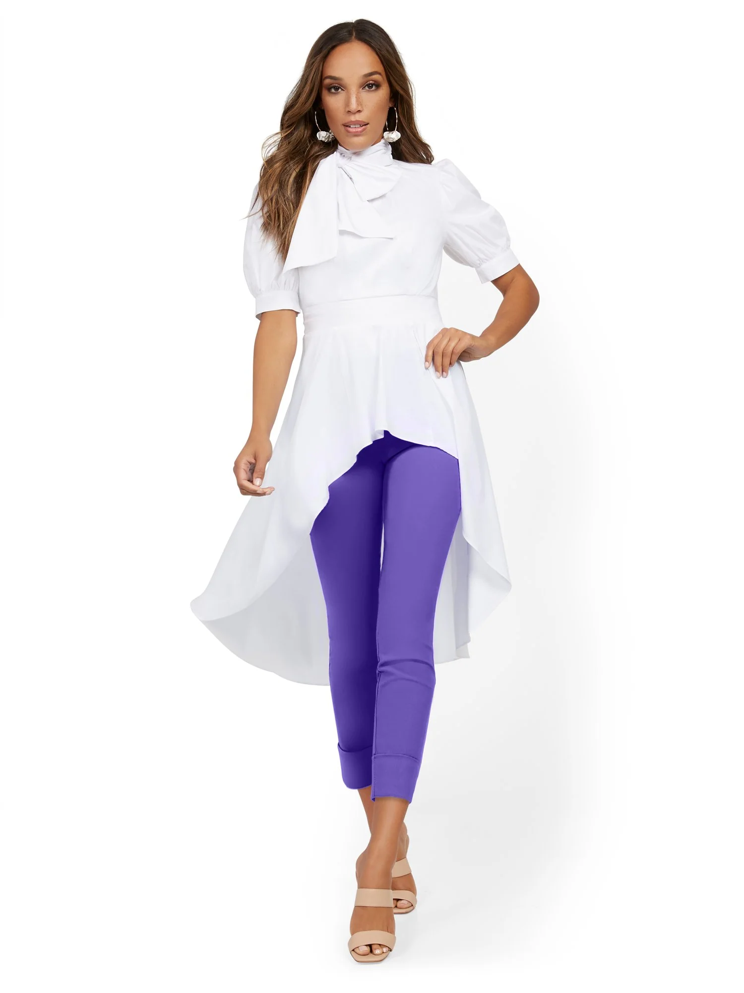 Whitney High-Waisted Pull-On Slim-Leg Capri Pant - Image 66