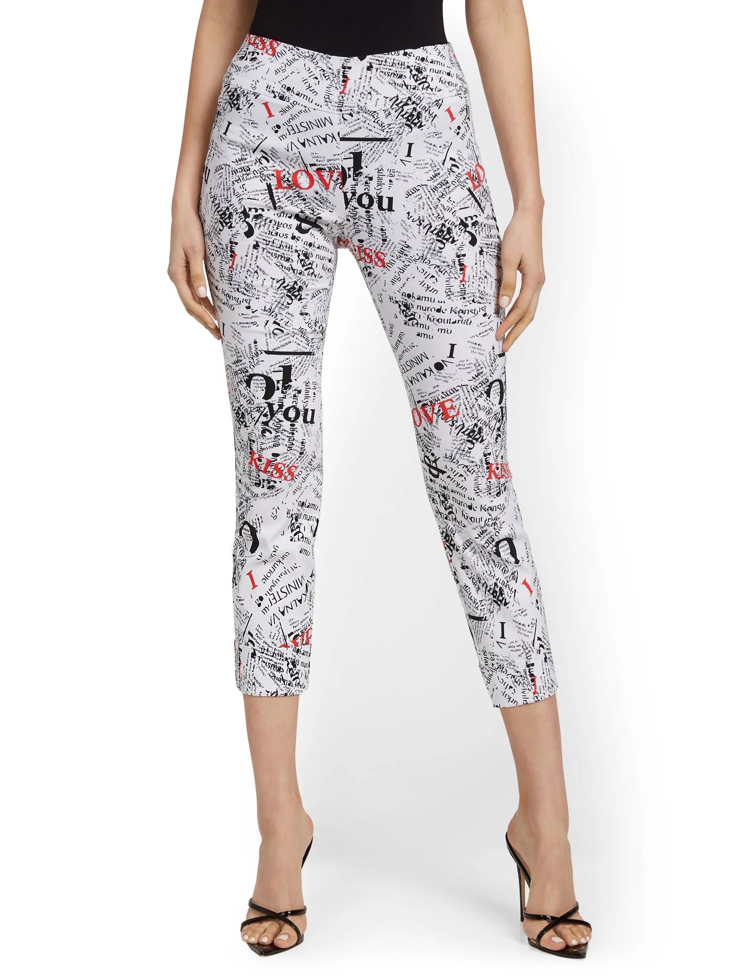 Whitney High-Waisted Pull-On Slim-Leg Capri Pant - Love - Image 5