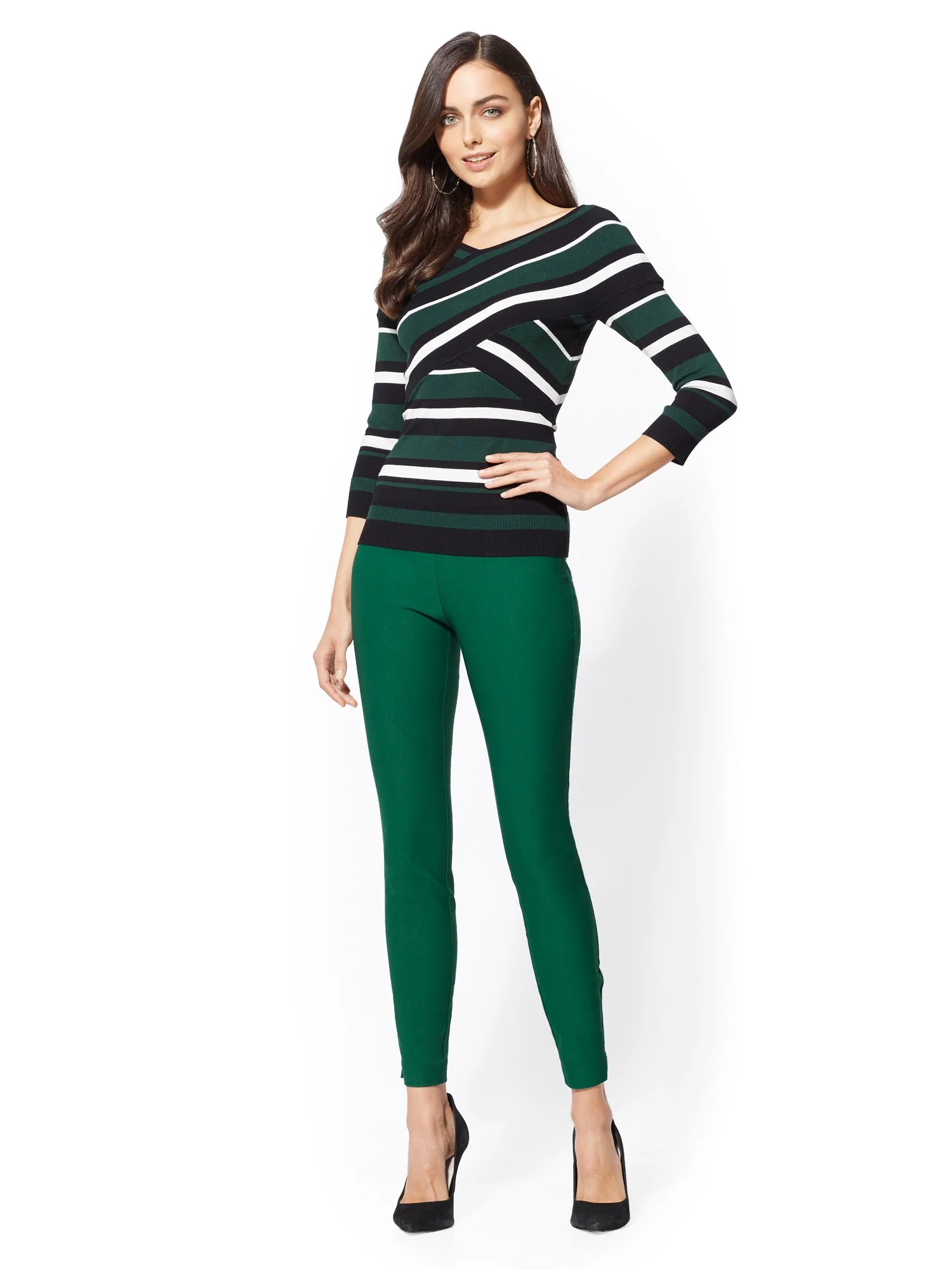 Whitney High-Waisted Pull-On Slim-Leg Pant - Image 25