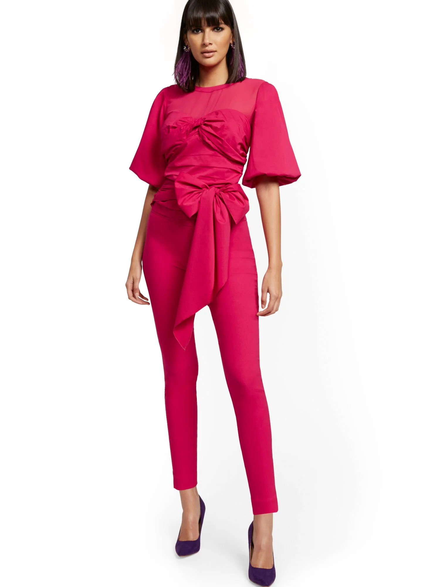 Whitney High-Waisted Pull-On Slim-Leg Pant - Image 44