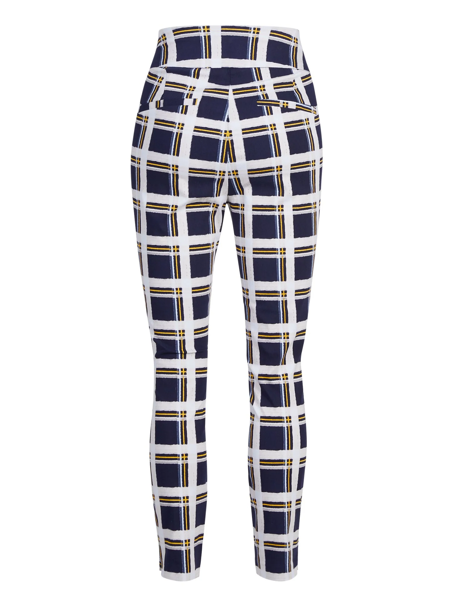 Whitney High-Waisted Pull-On Slim-Leg Pant - Plaid - Image 3