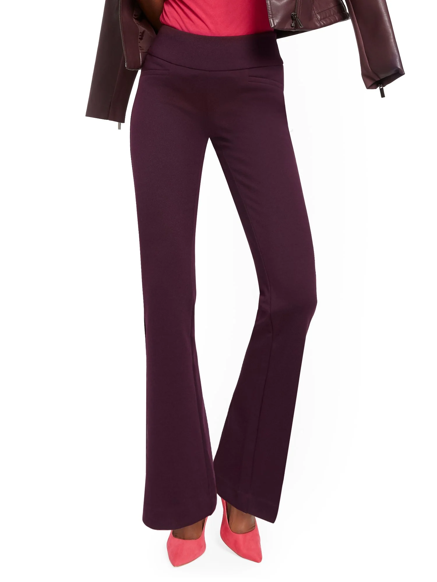 Whitney High-Waisted Pull-On Straight-Leg Pant - Ponte - Image 21
