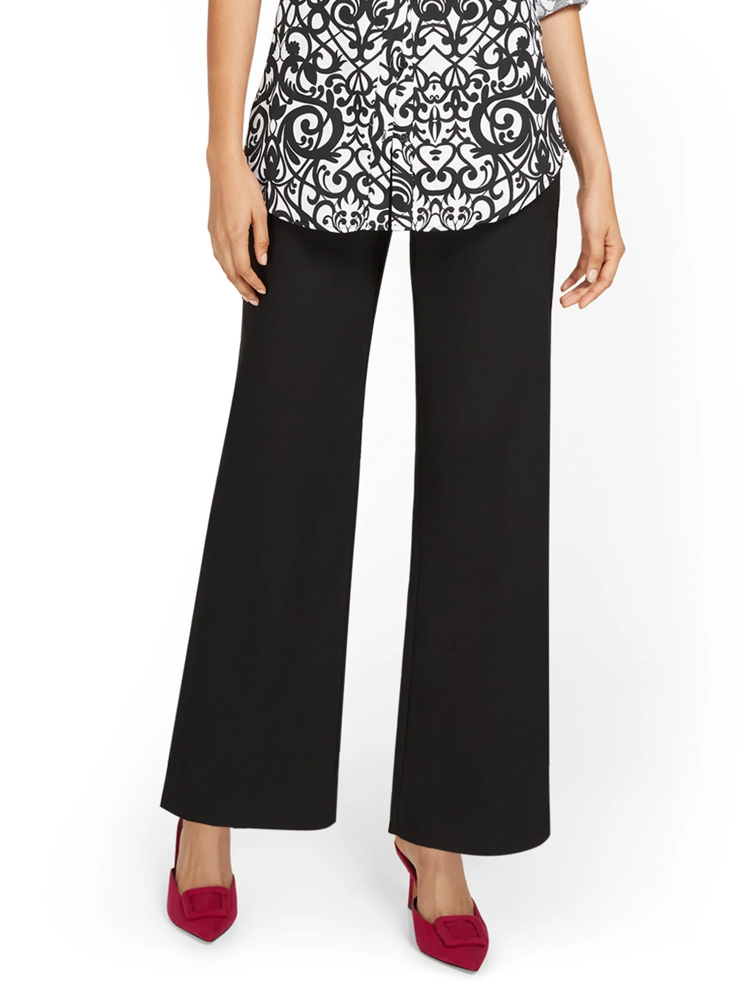 Whitney High-Waisted Pull-On Wide-Leg Pant - Image 2