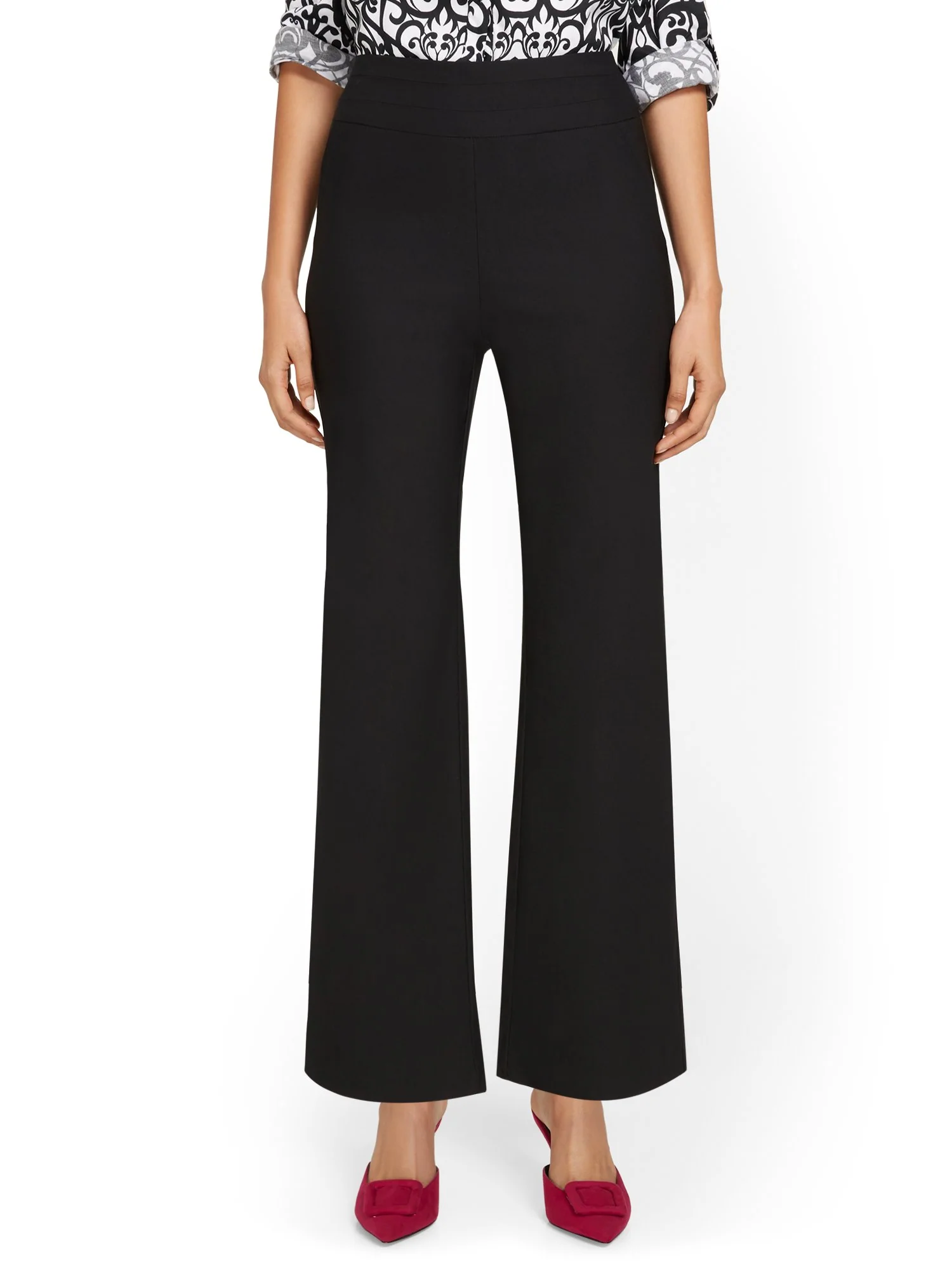 Whitney High-Waisted Pull-On Wide-Leg Pant - Image 5