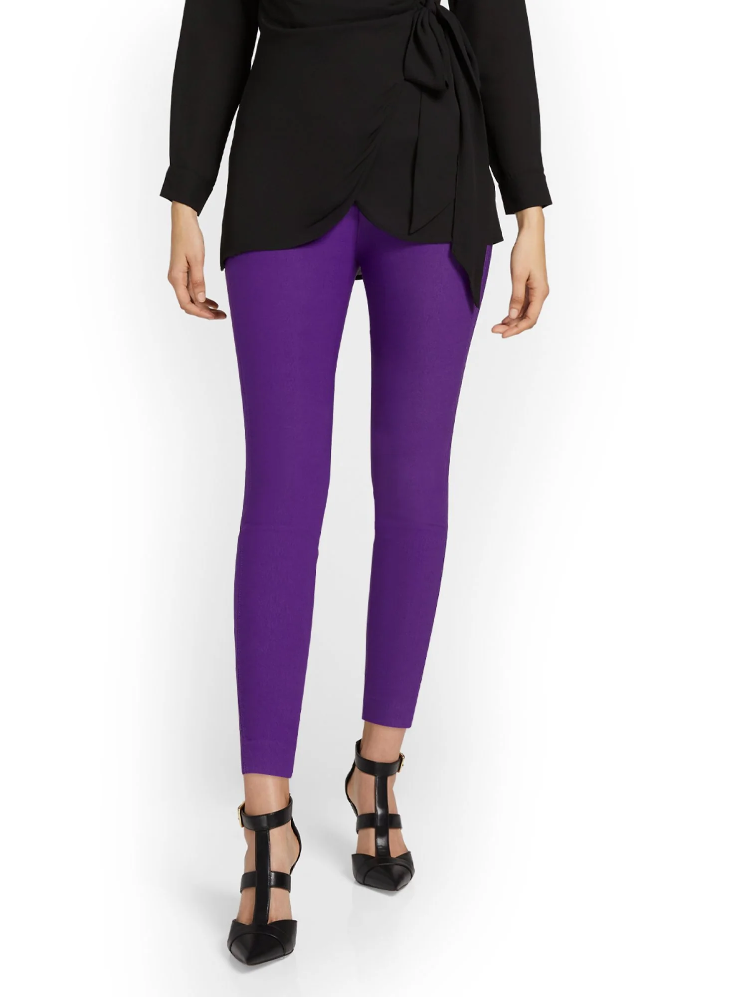 Whitney High-Waisted Tummy Control Pull-On Slim-Leg Ankle Pant - Image 13