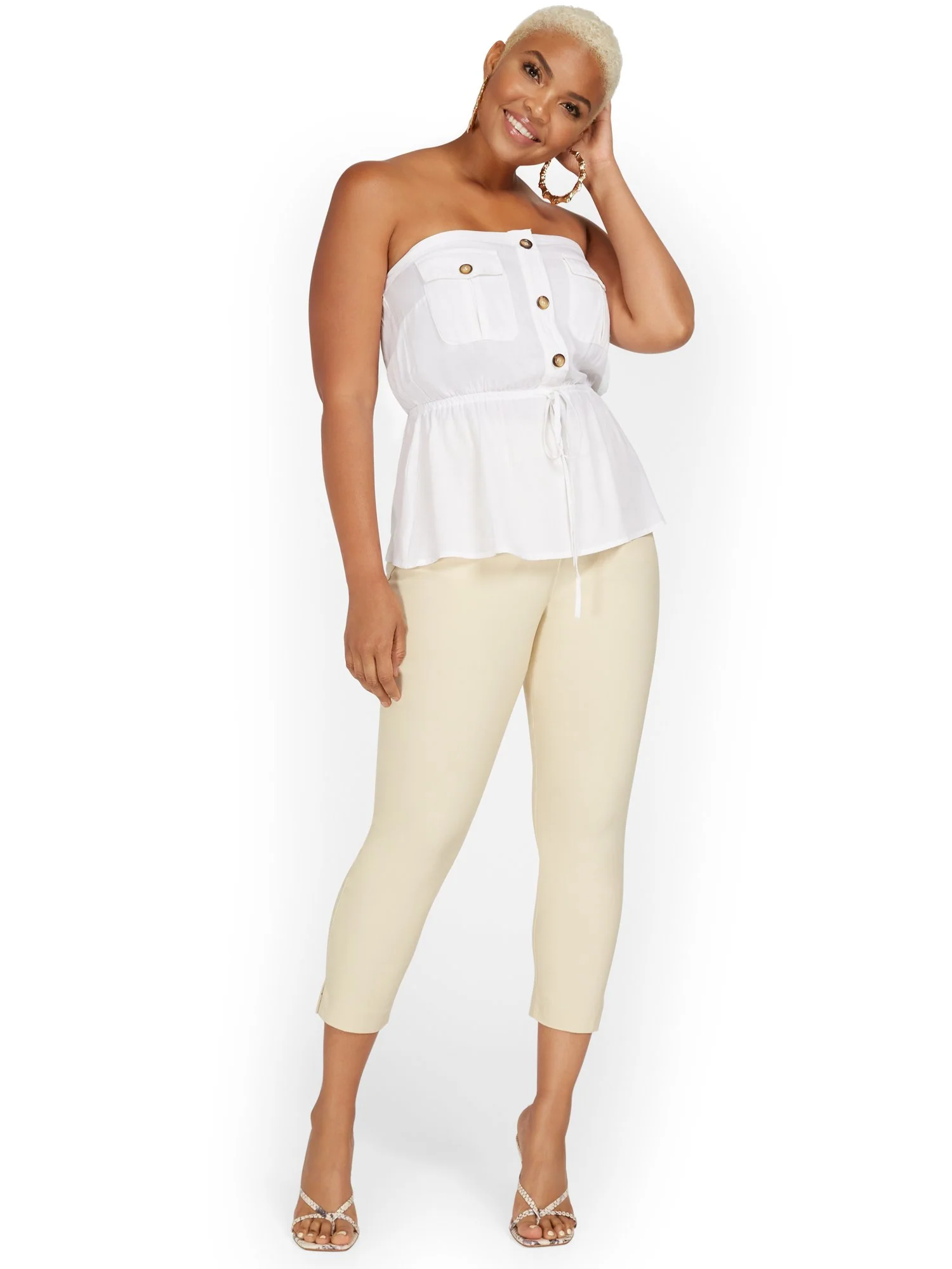 Whitney High-Waisted Tummy Control Pull-On Slim-Leg Capri Pant - Image 8