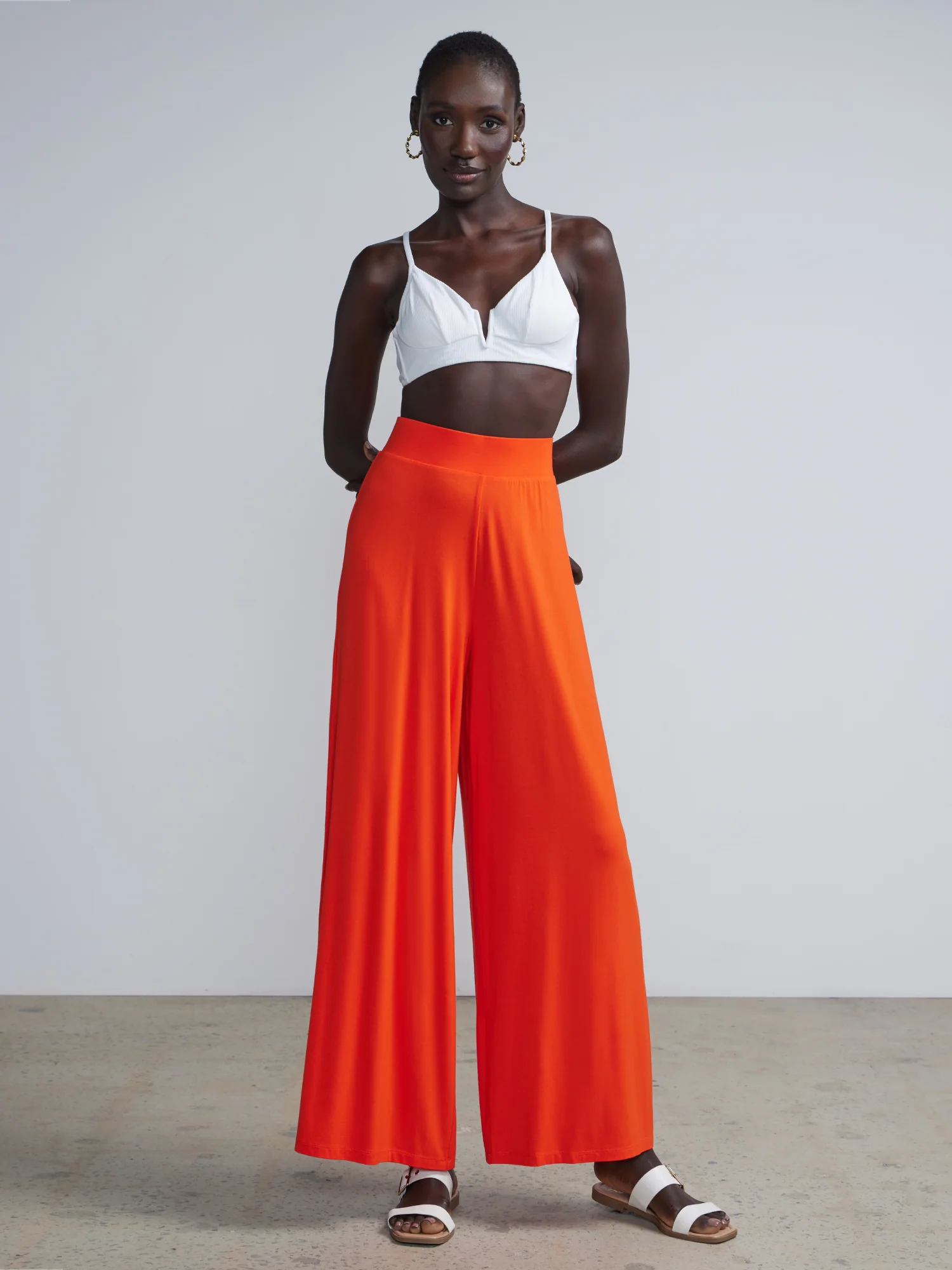 Wide Leg Palazzo Pants - Image 9