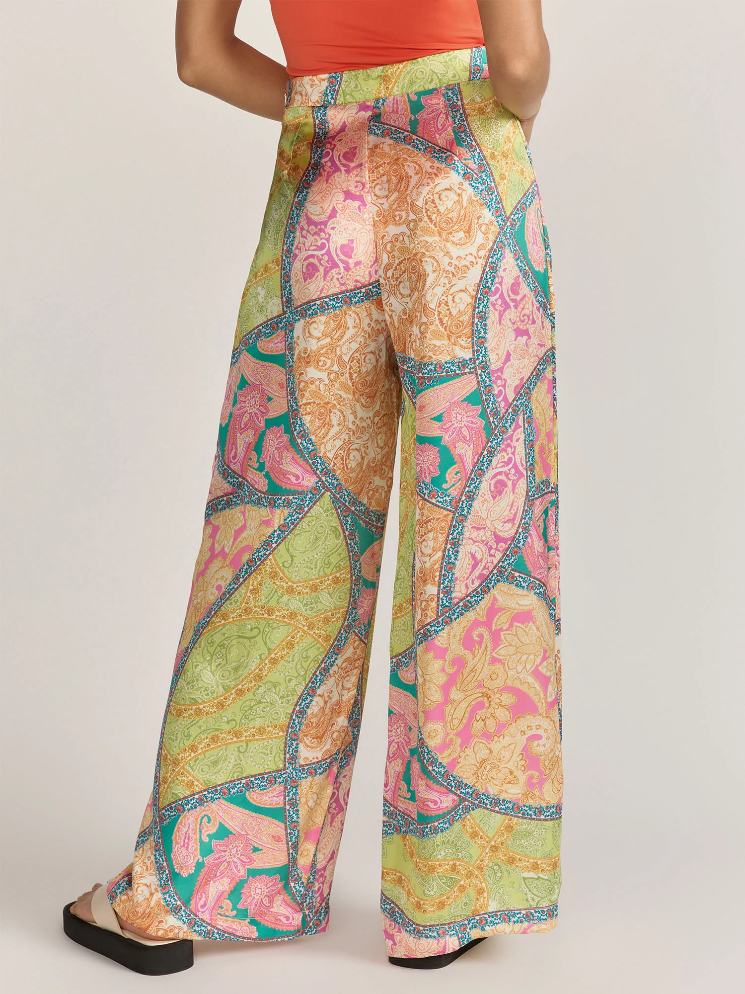 Flying Tomato Wide Leg Pleated Mosaic Pant - Brands We Love - Image 3