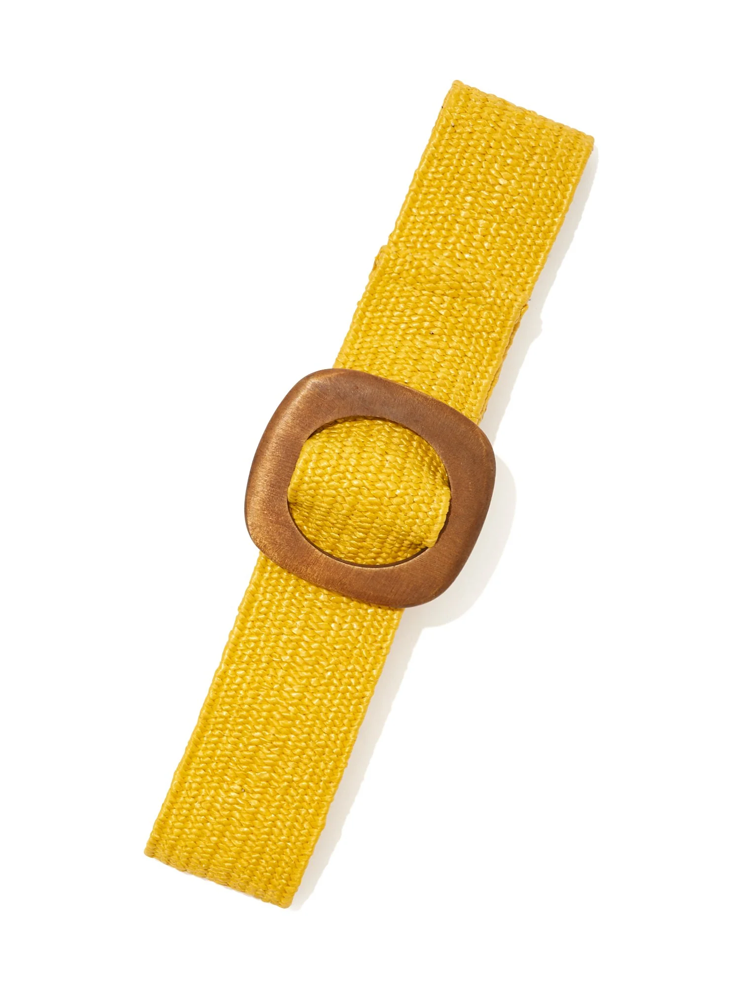 Wooden-Buckle Raffia Belt - Image 10
