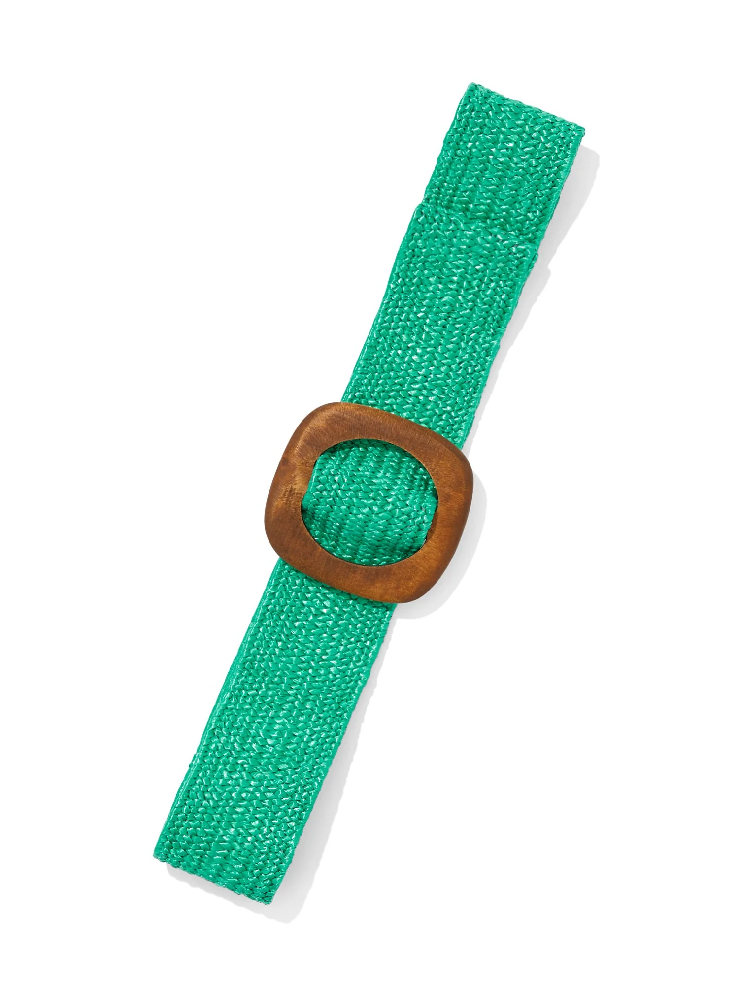 Wooden-Buckle Raffia Belt - Image 7
