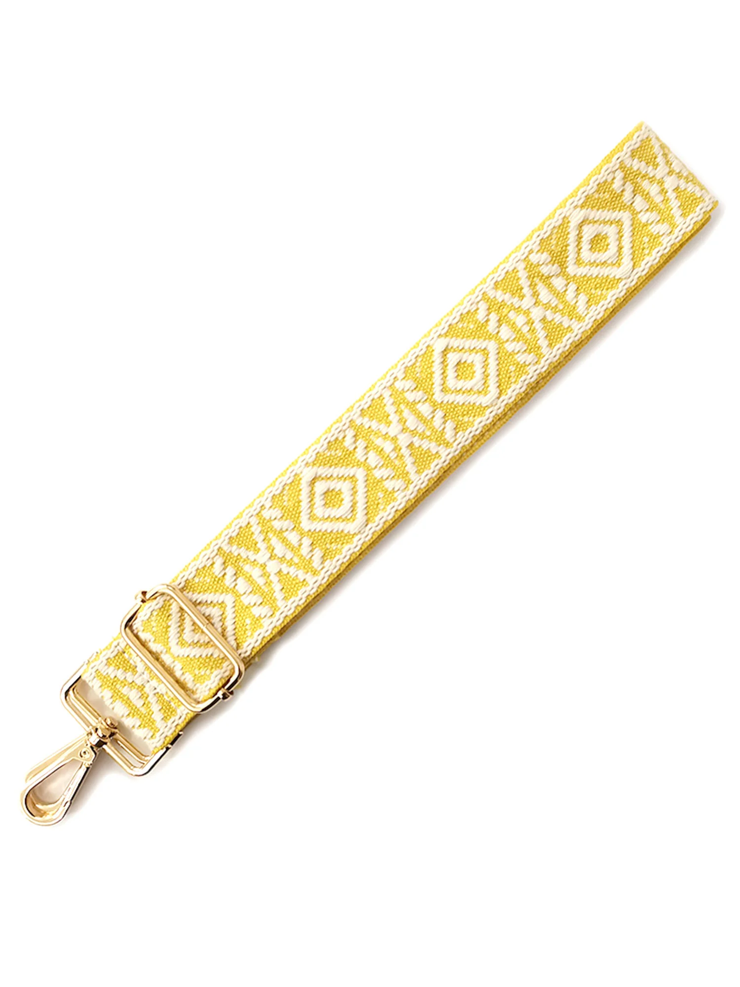 Yellow Croc-Embossed Crossbody Bag - Image 5