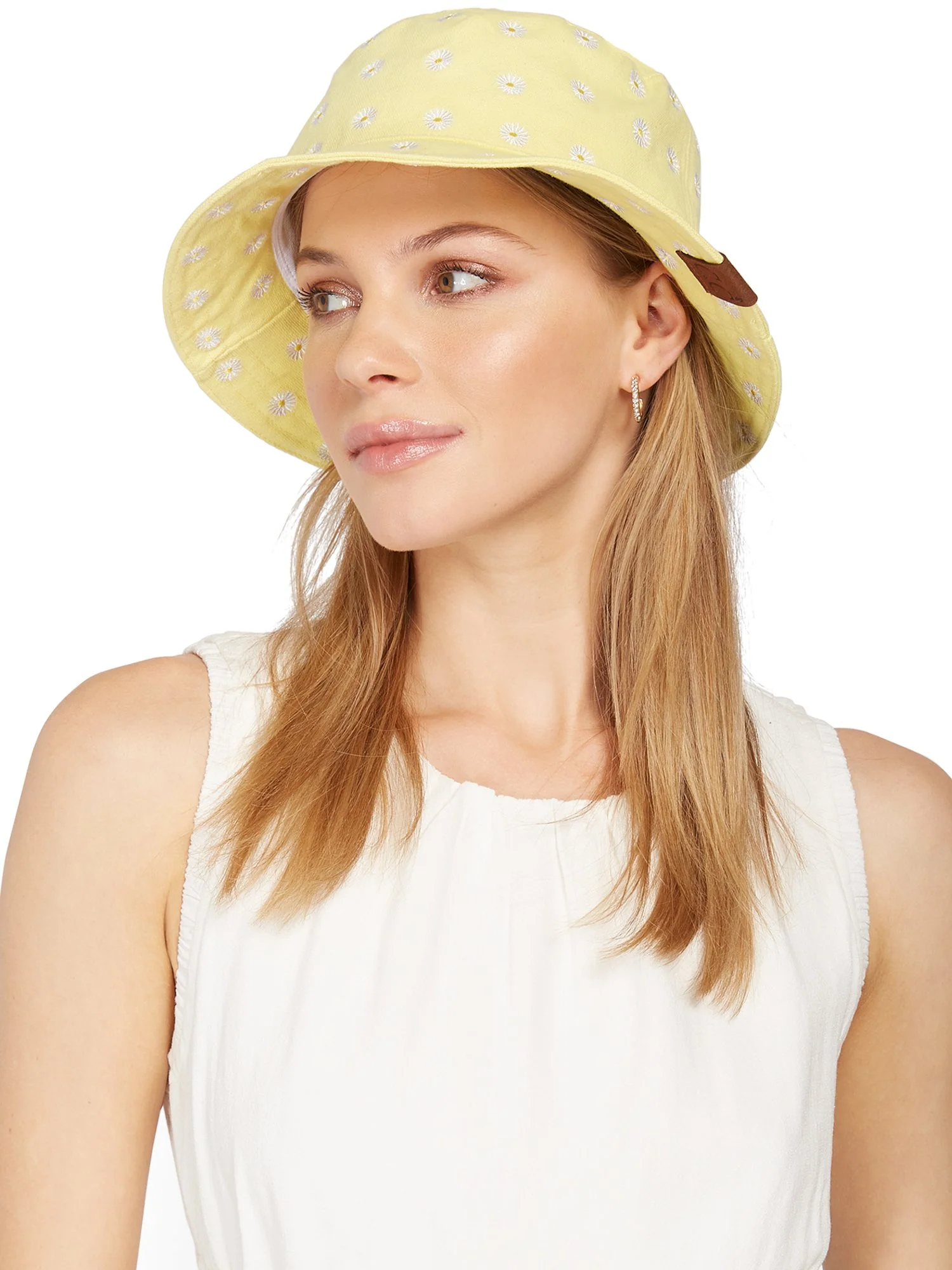 Cheveux Yellow Daisy-Print Bucket Hat - Brands We Love - Image 2