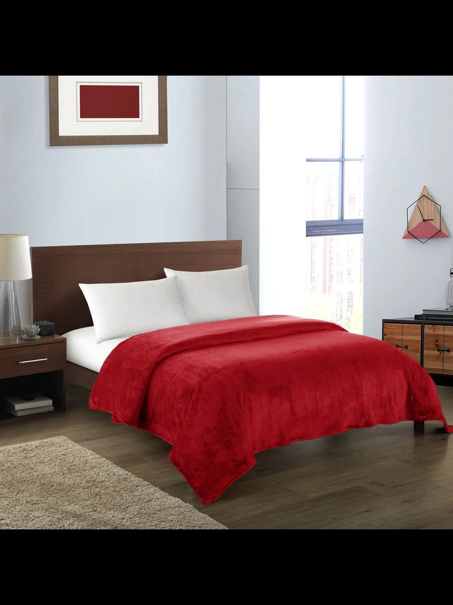 Zahava Full/Queen-Size Ultra Plush Fleece Blanket - NY&C x Chic Home - Image 18