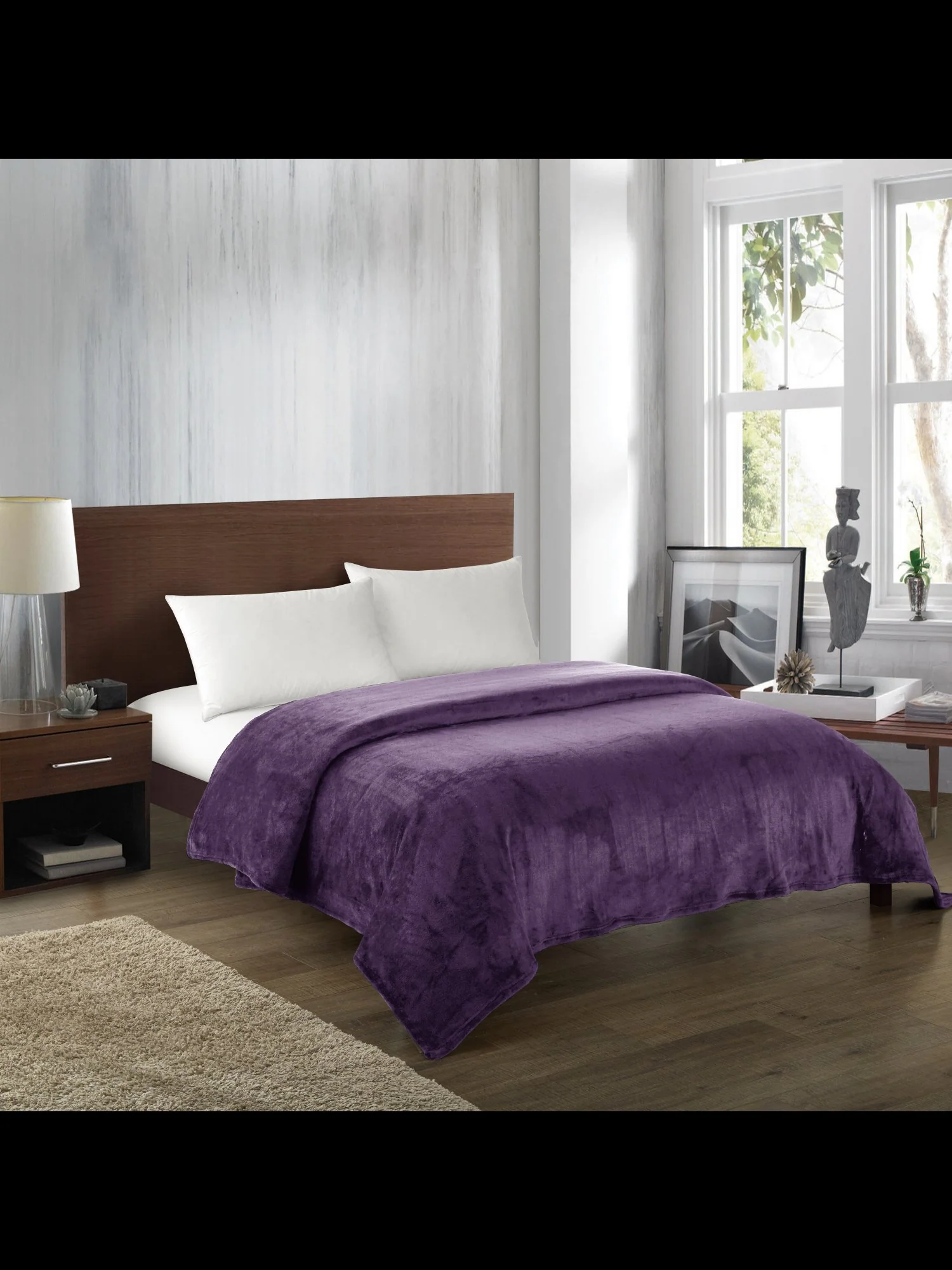 Zahava King-Size Ultra Plush Fleece Blanket - NY&C x Chic Home - Image 10