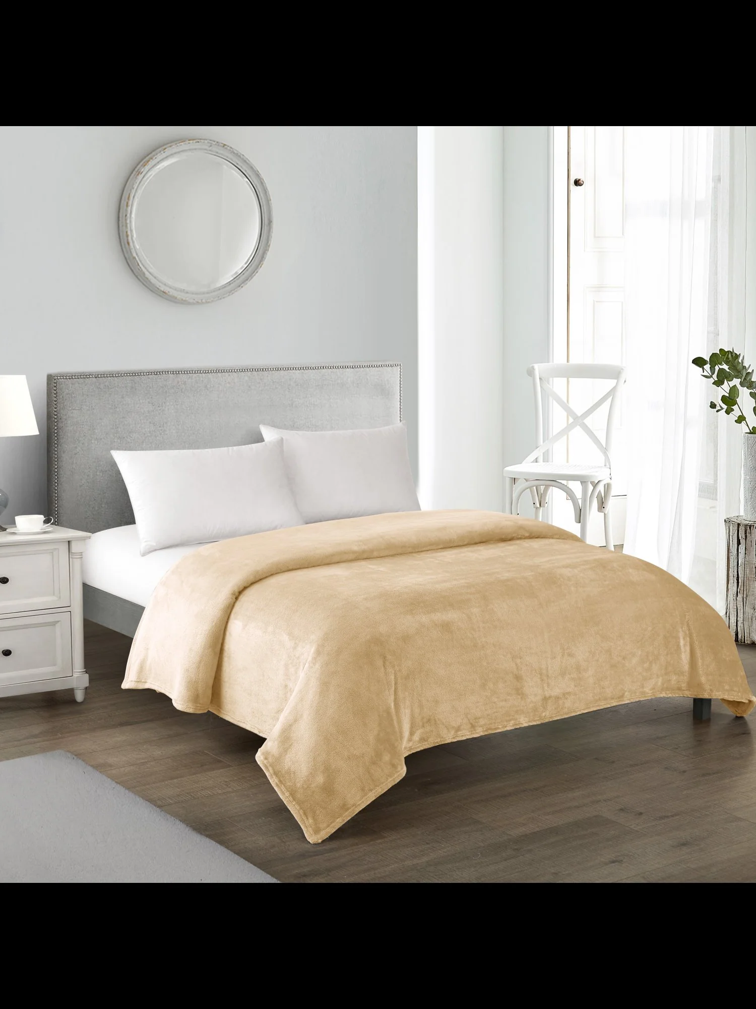 Zahava Twin-Size Ultra Plush Fleece Blanket - NY&C x Chic Home - Image 22