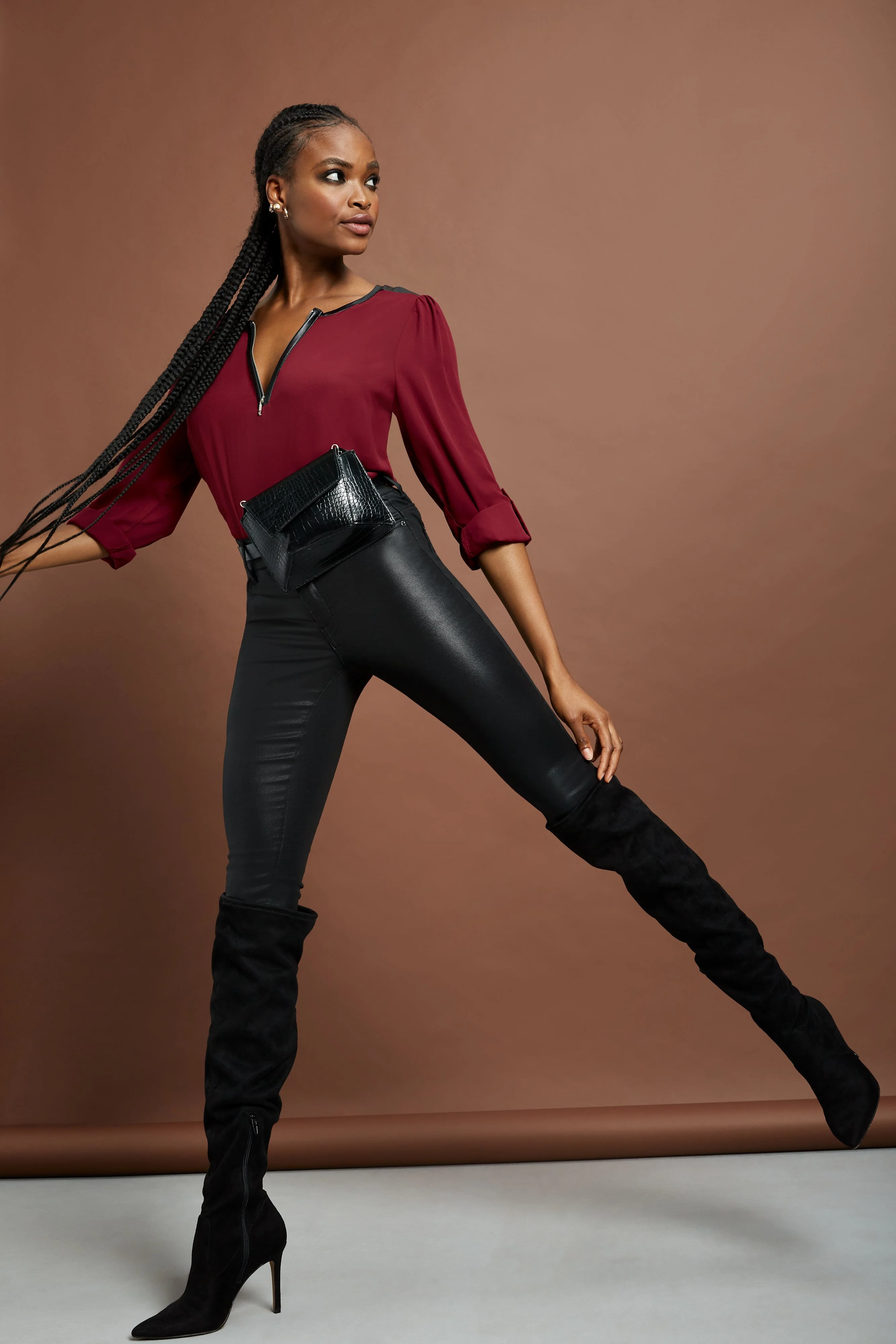 Zip-Front Blouse - Image 10