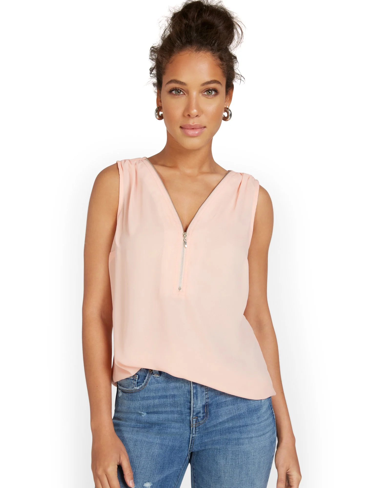 Zip-Front Blouse - Image 8