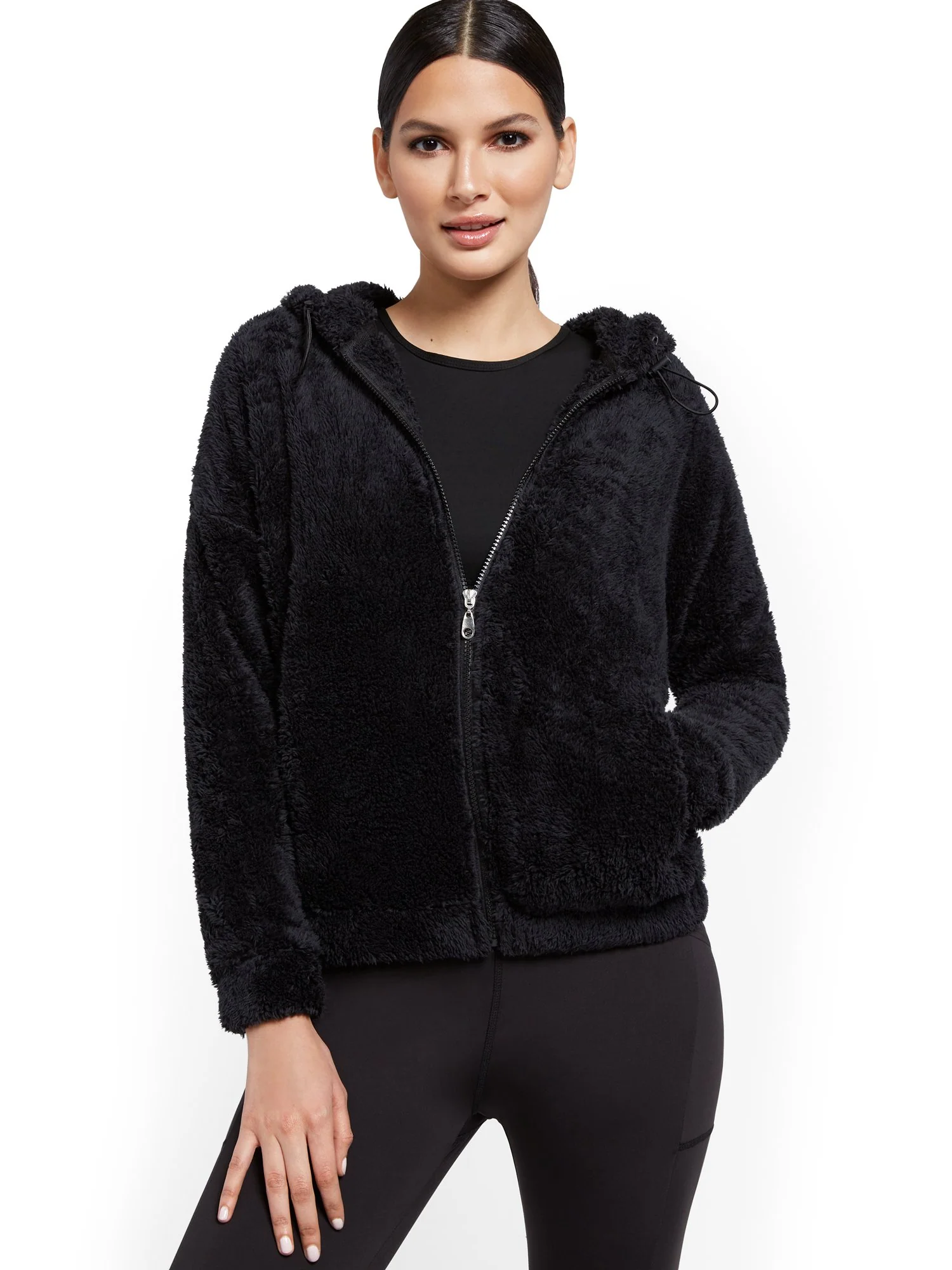 Zip-Up Fleece Hoodie - Image 2