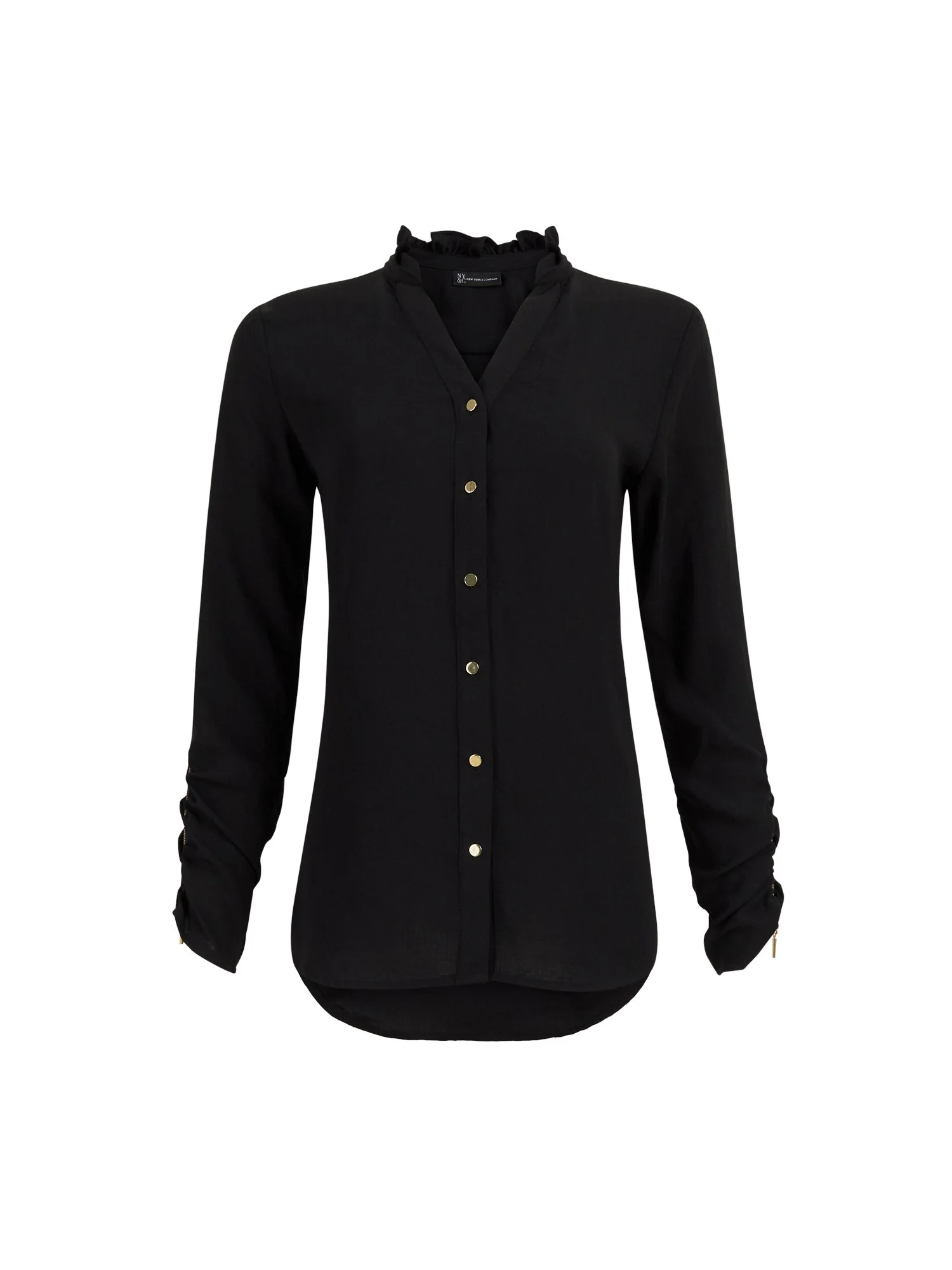 Zipper-Sleeve Shirt - Image 2