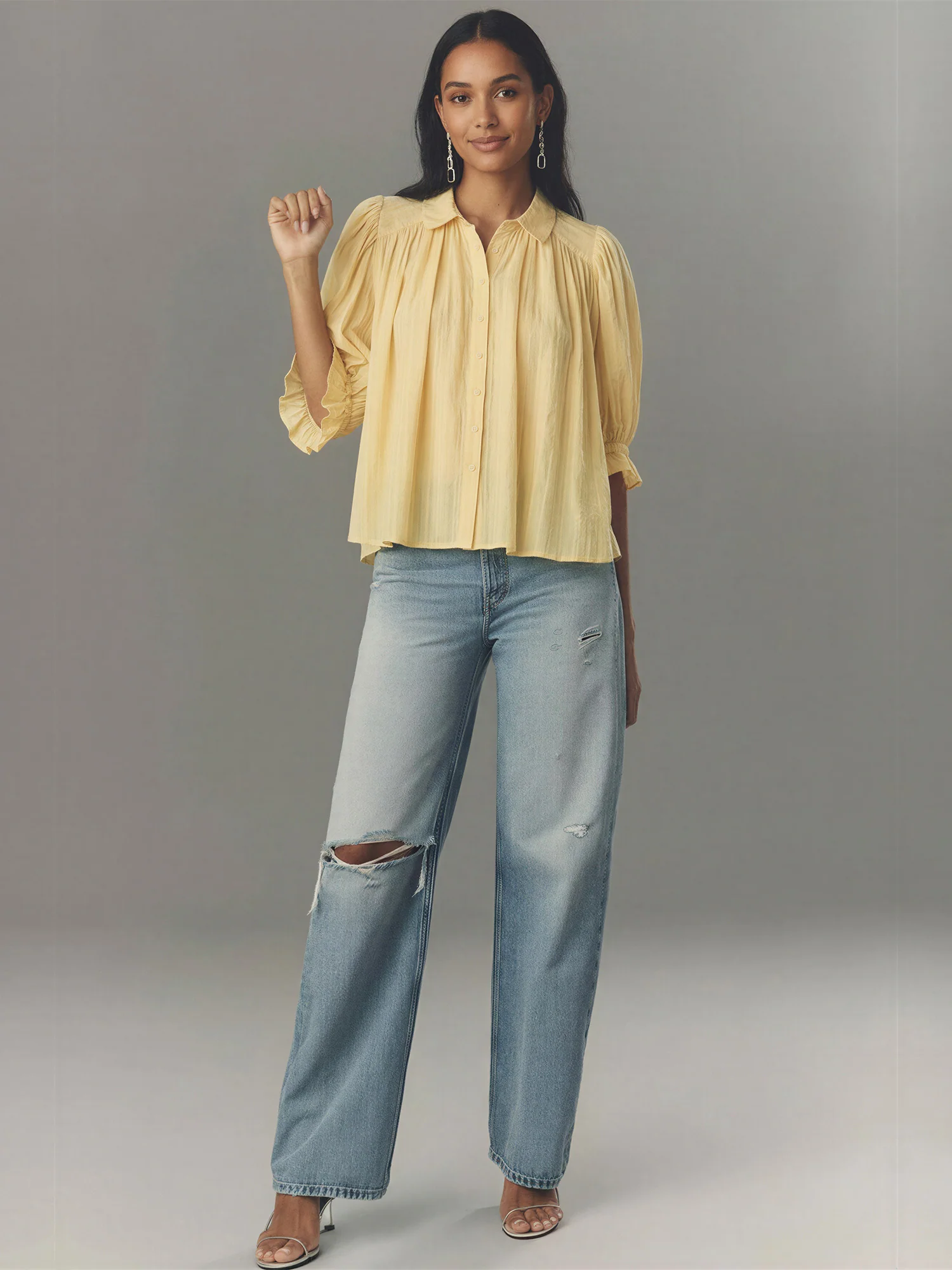 Zoey Pin Tuck Blouse - Image 2